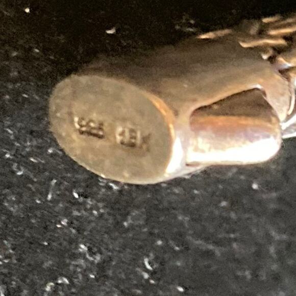 Rare John Hardy Lava Blue Elliptical Station Bracelet Sterling Silver 18K Gold - Picture 8 of 12